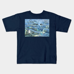 Sea surface water texture Kids T-Shirt